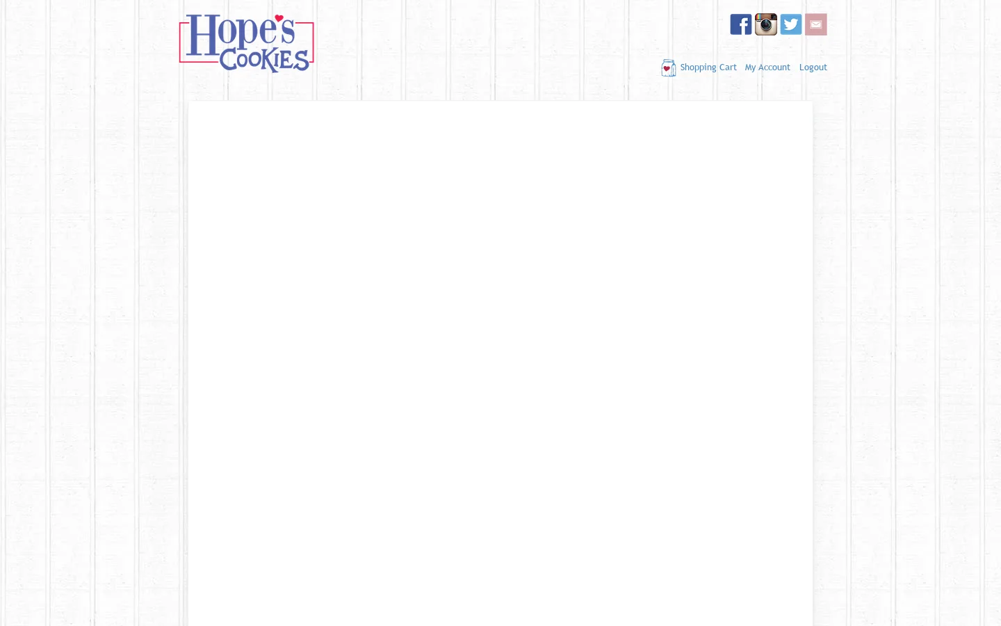 Hope's Cookies 首页截图