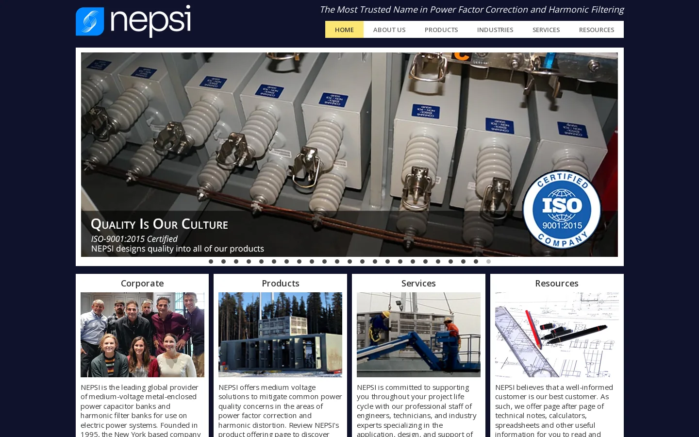 NEPSI 首页截图
