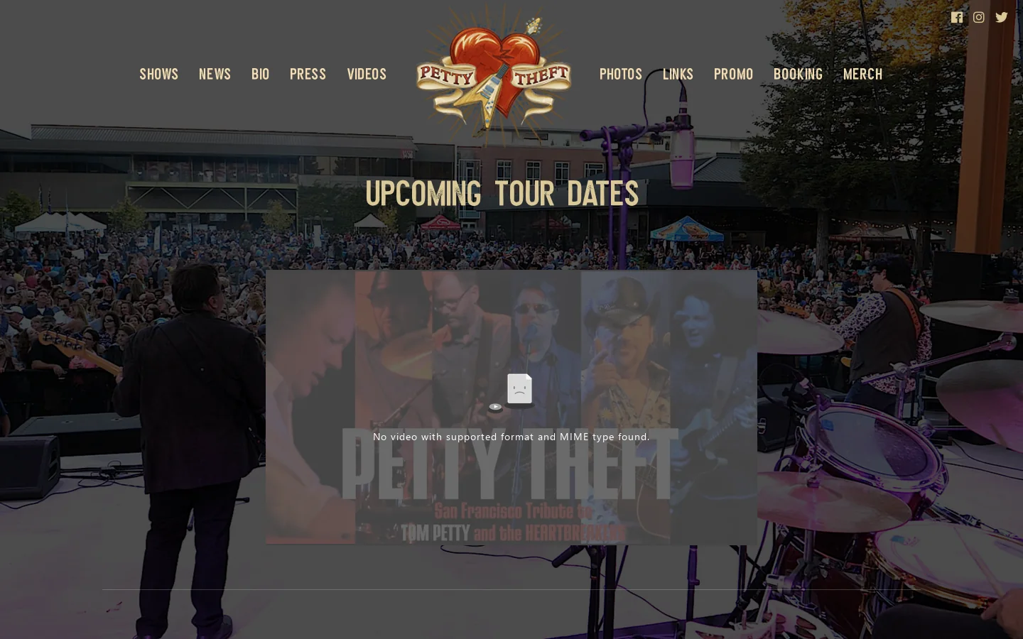 Petty Theft - San Francisco Tribute to Tom Petty and The Heartbreakers | Petty Theft | Home 首页截图