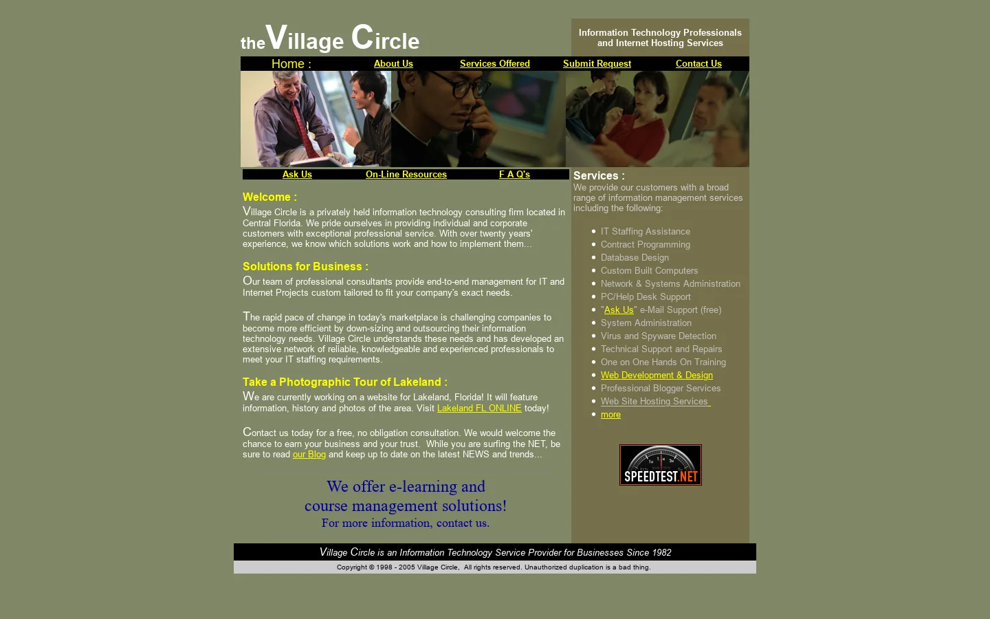 The Village Circle 首页截图