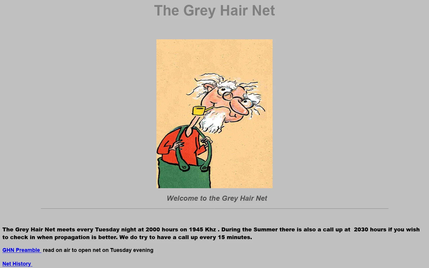 Grey Hair Net 首页截图