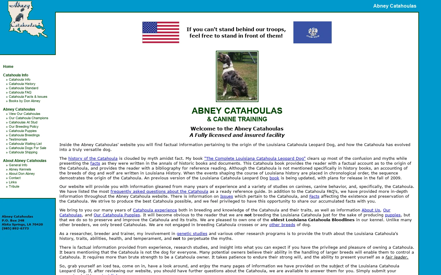 Abney Catahoulas by Don Abney Your Catahoula Leopard Dog Authority 首页截图