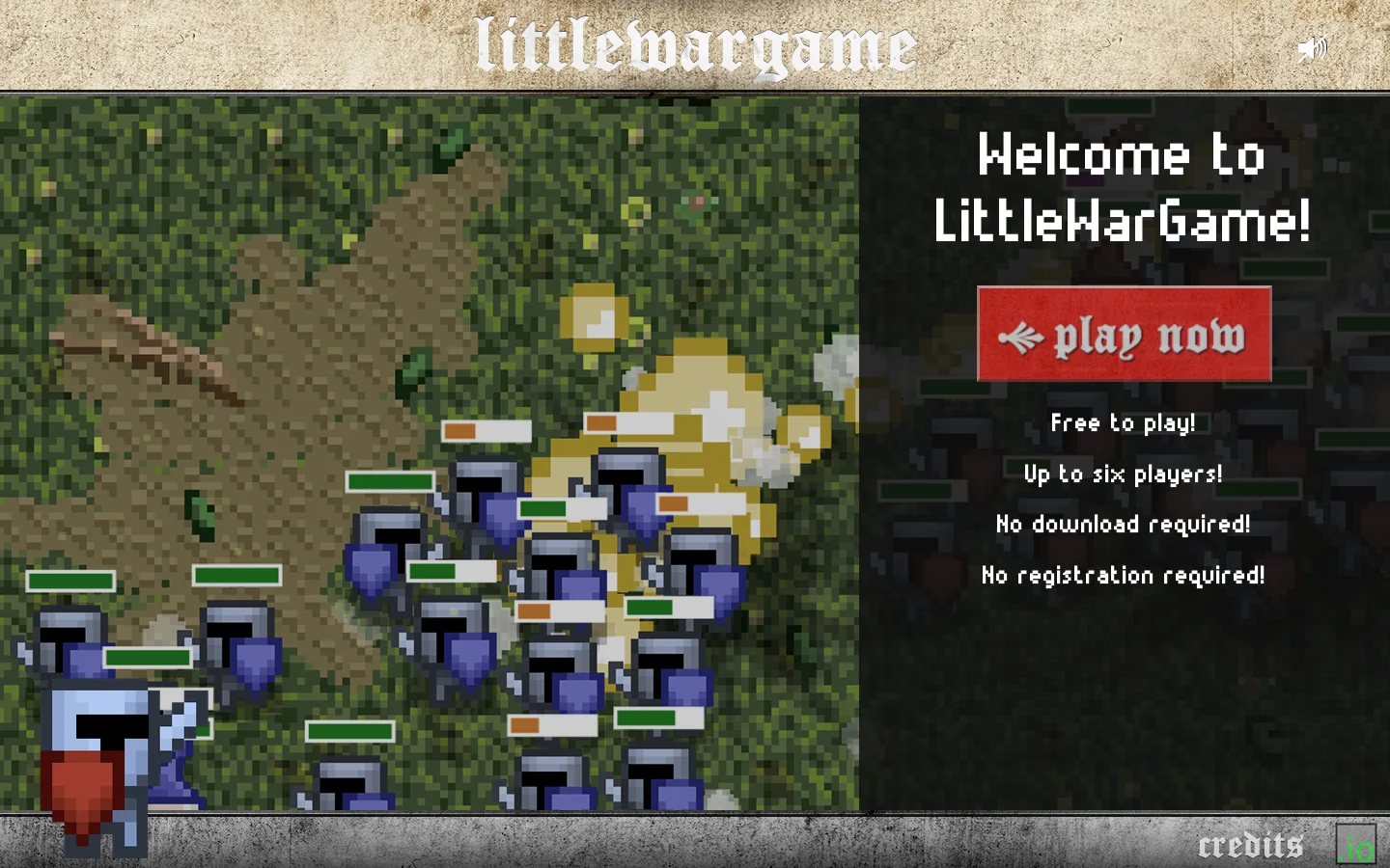 Littlewargame 首页截图