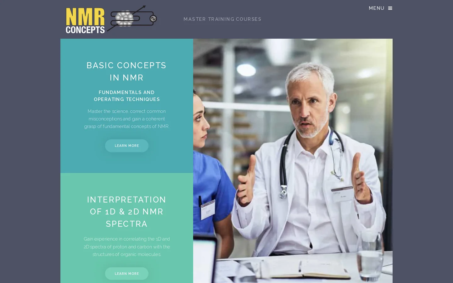 NMR Concepts 首页截图