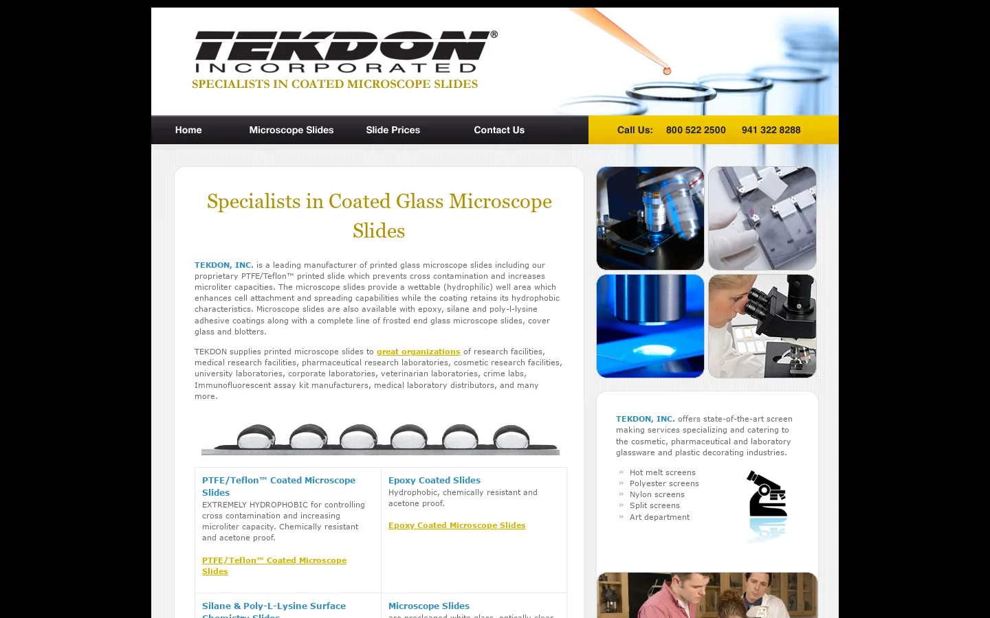 Glass Microscope Slides, Printed or Non-Printed 首页截图