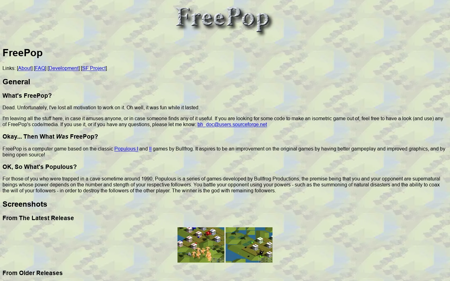 FreePop 首页截图