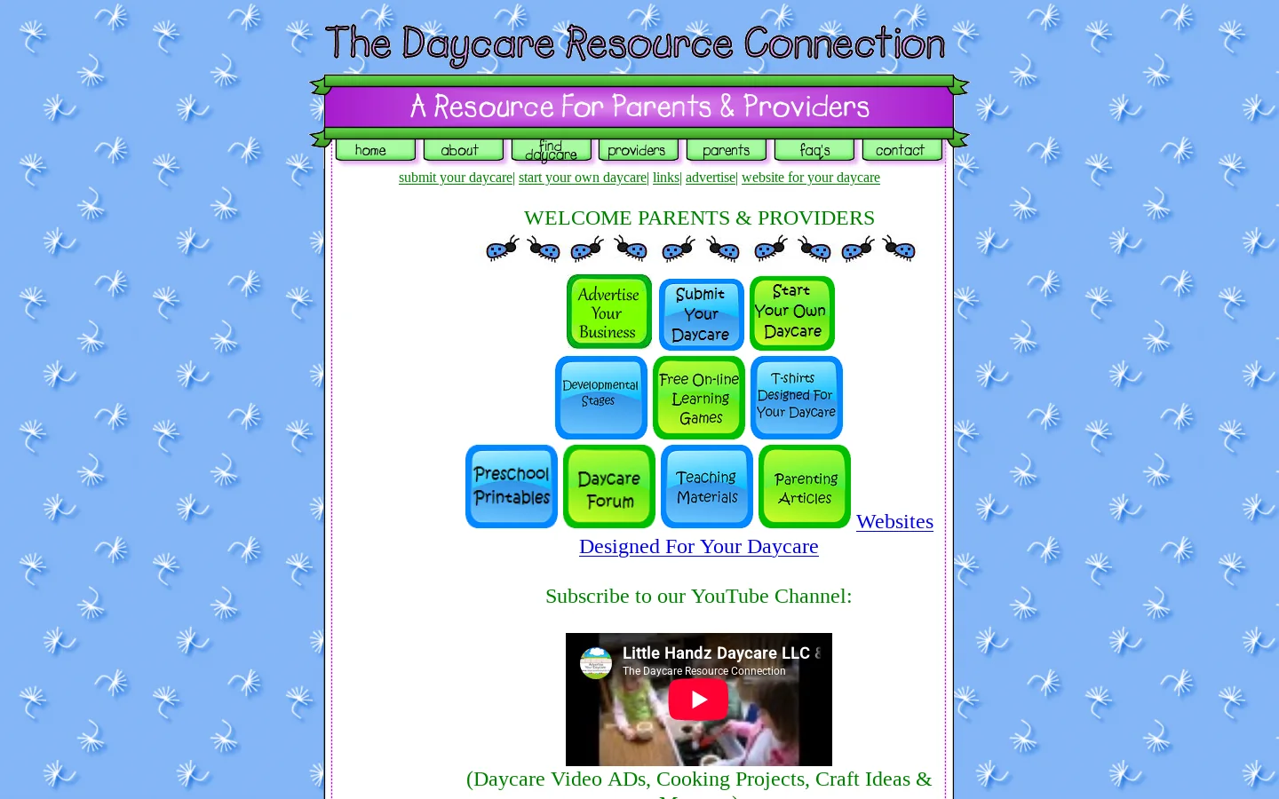 Day Care,Daycare,Childcare,State by State Daycare Listings 首页截图