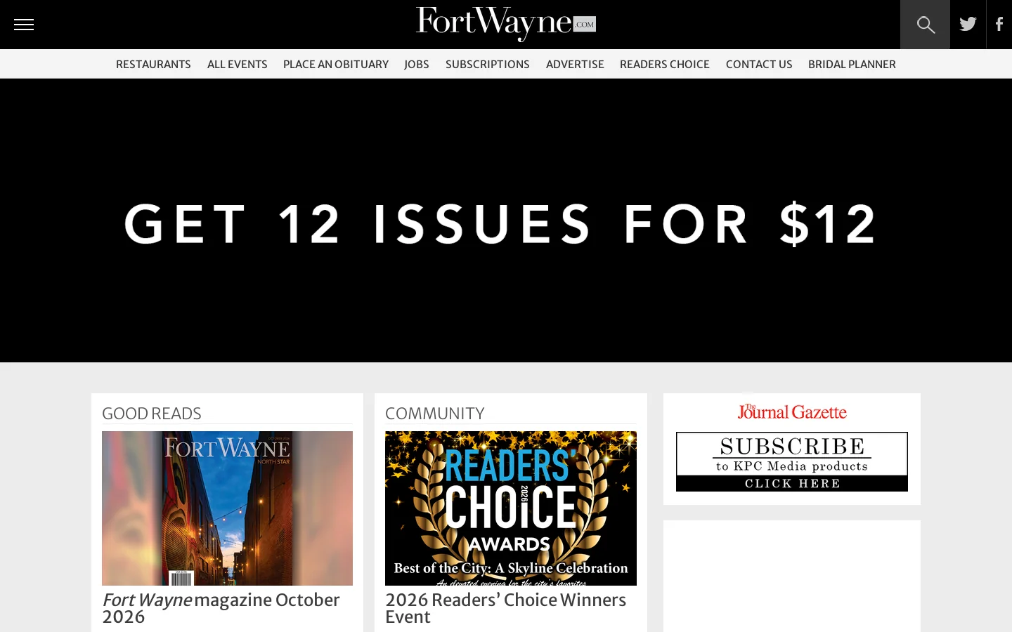 FortWayne.com 首页截图