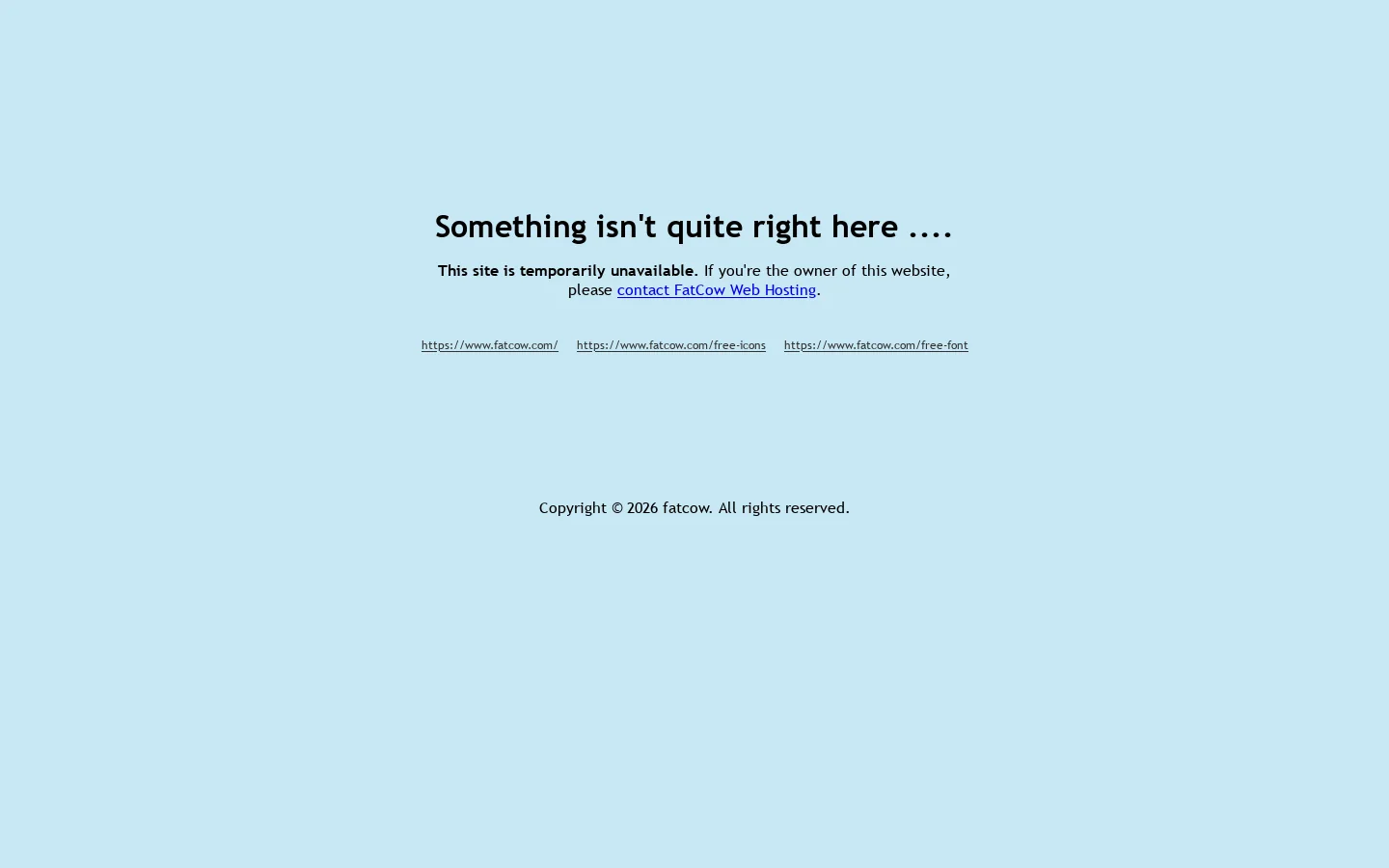 Web Hosting - This site is temporarily unavailable 首页截图
