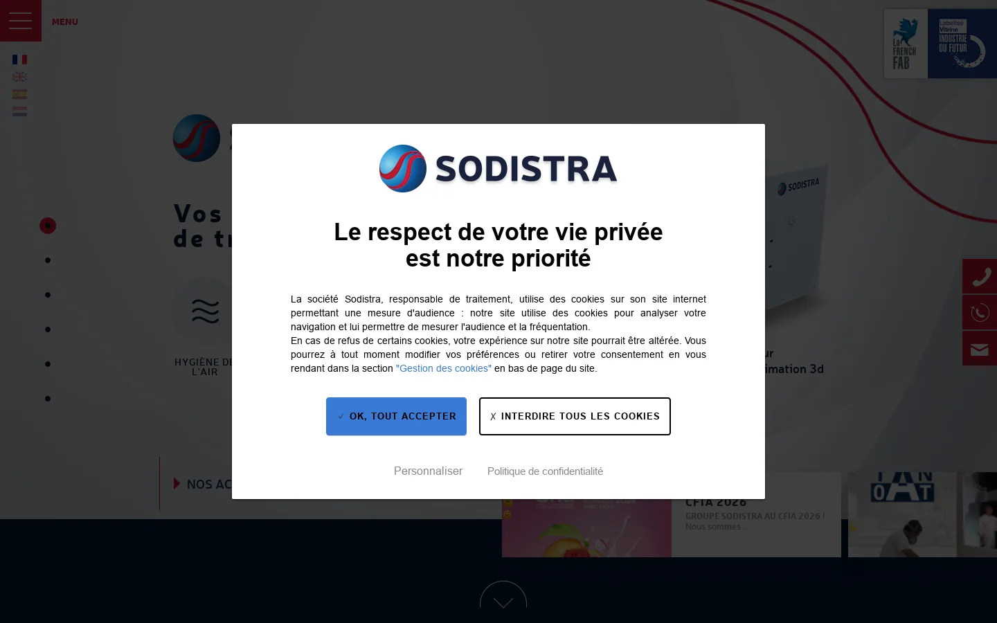 Sodistra 首页截图
