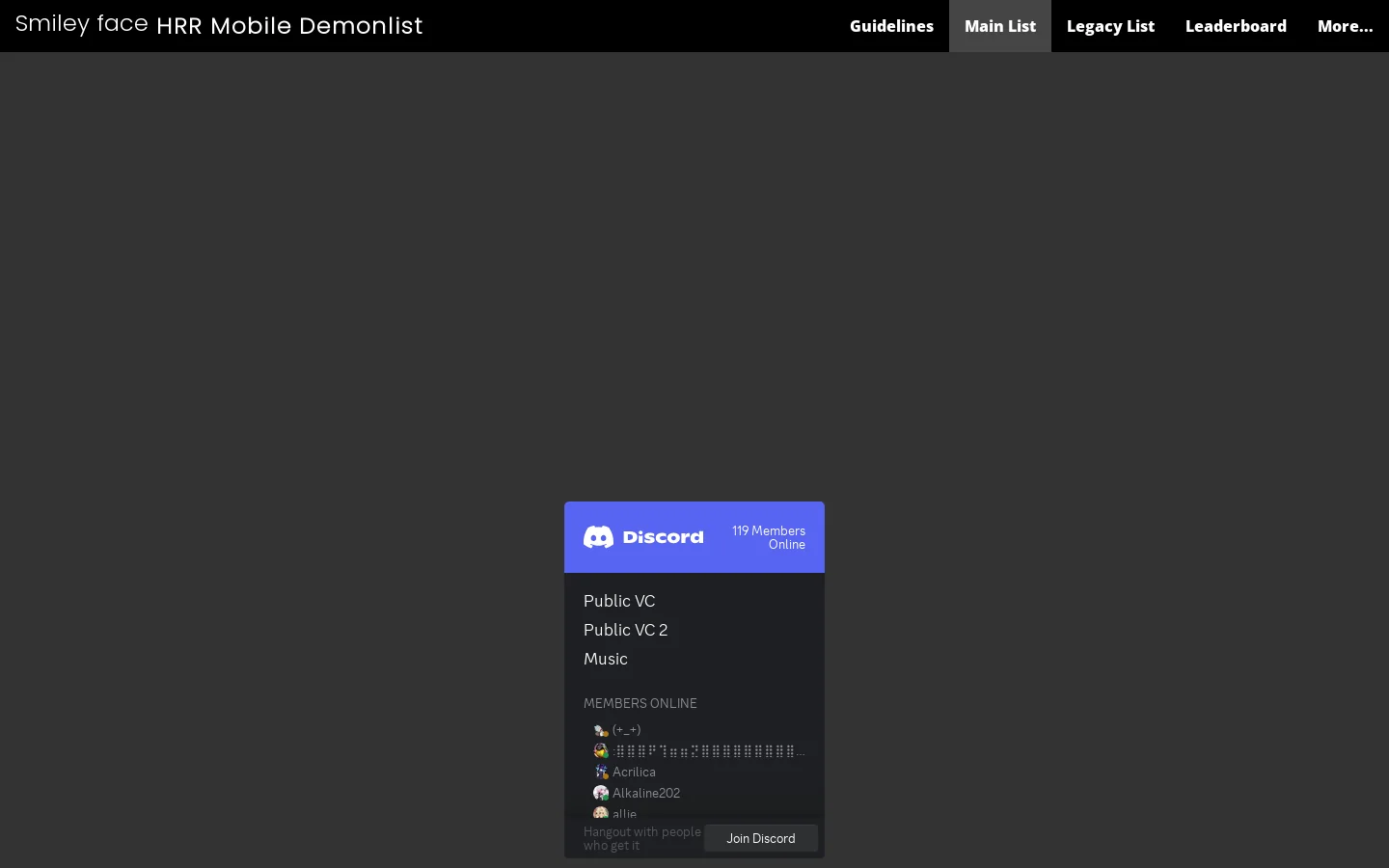 GD HRR Mobile List 首页截图