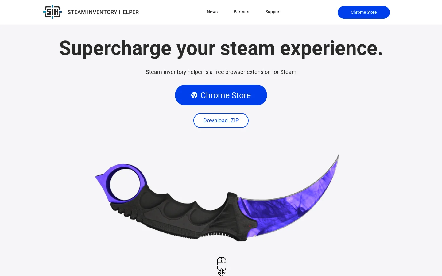 Steam Inventory Helper 首页截图