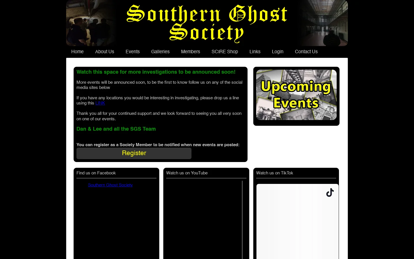 Ghost Hunts, Ghost Hunting, Ghost Hunt and Paranormal Investigation Events 首页截图