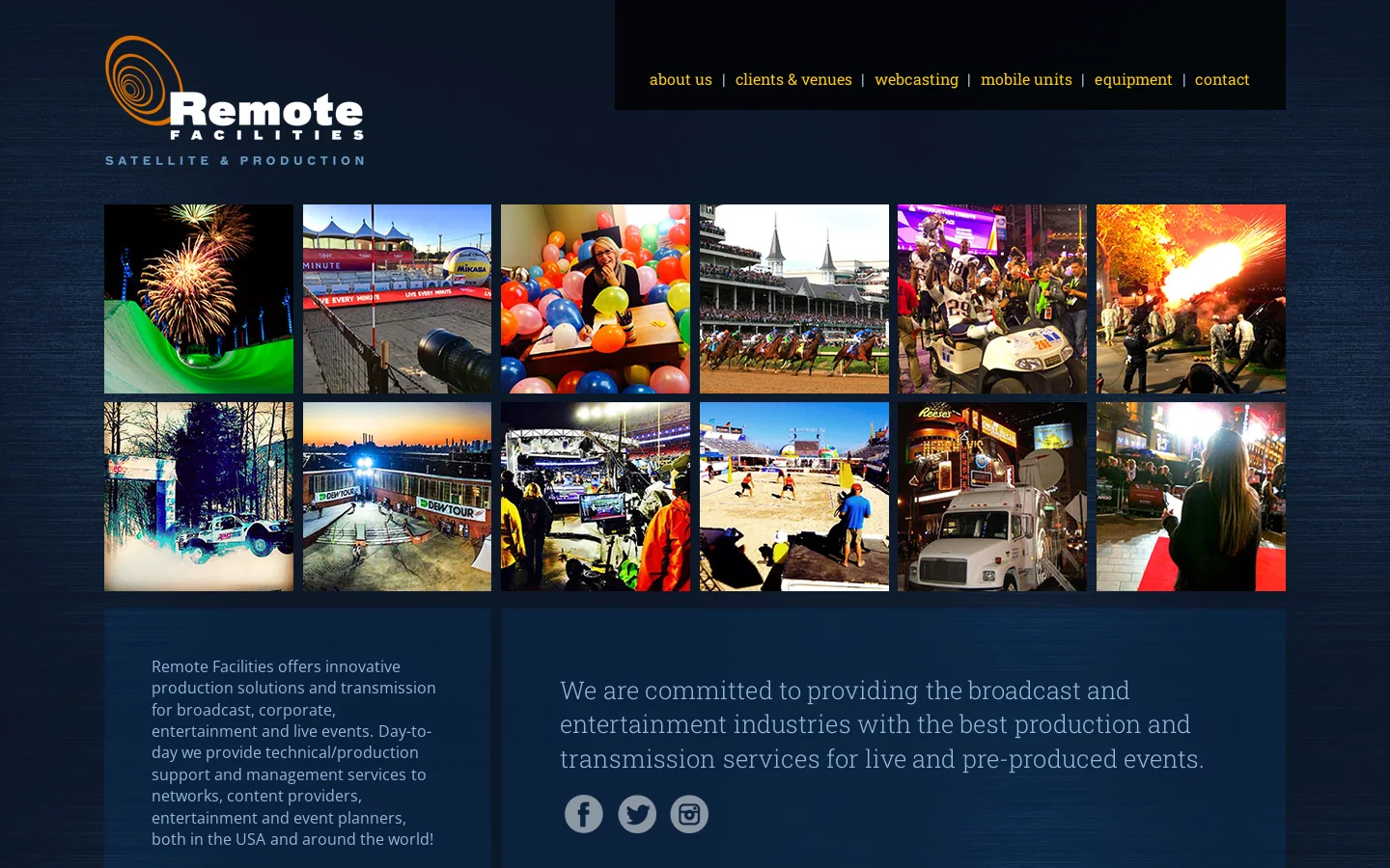 Remote Facilities 首页截图