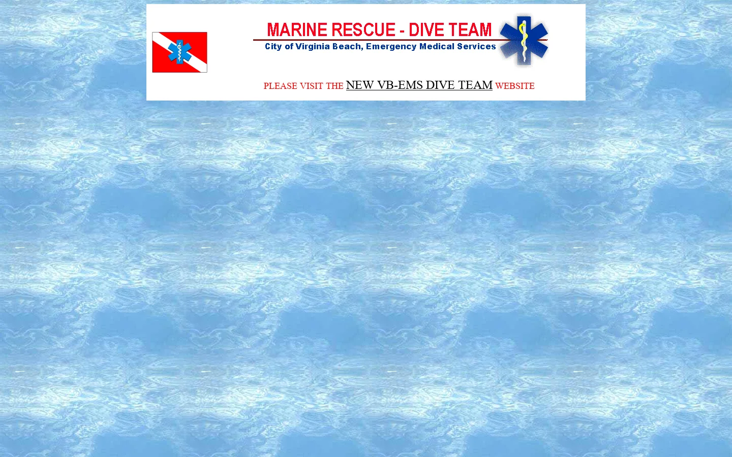 EMS Rescue Dive Team City of Virginia Beach 首页截图