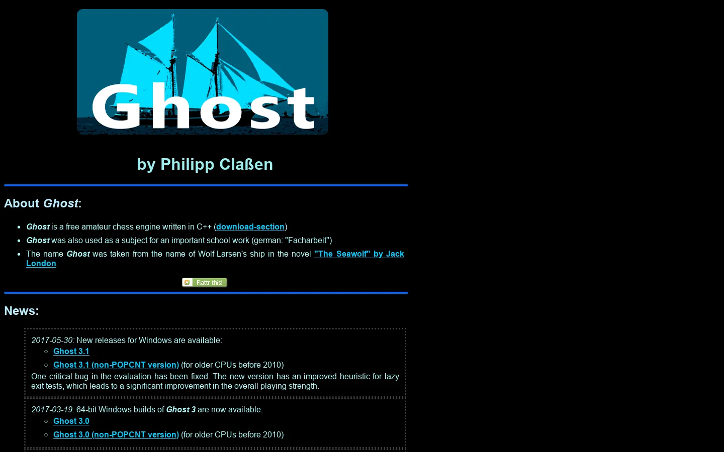 Ghost 首页截图