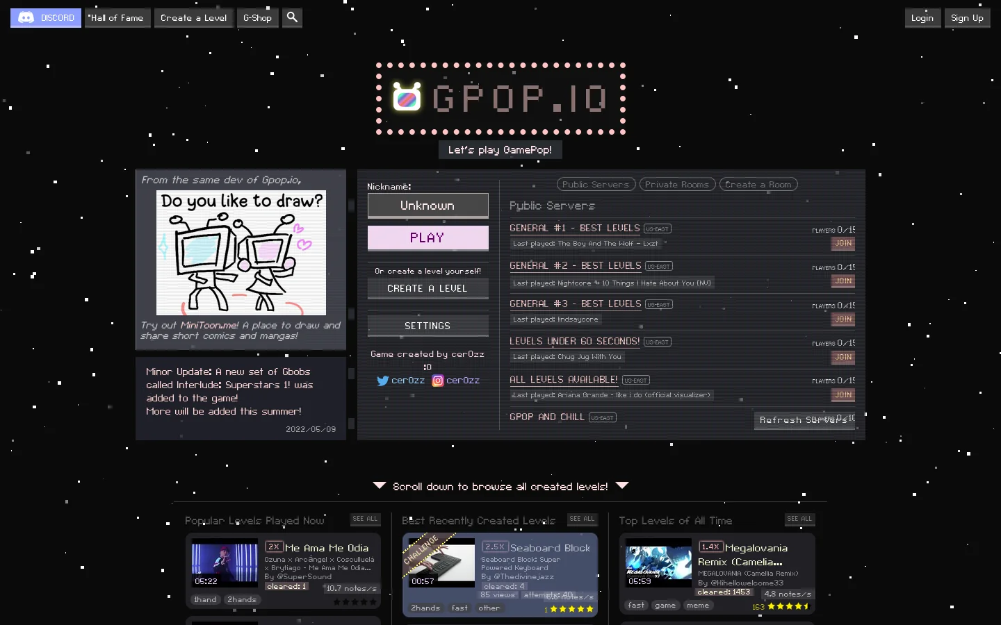 Gpop.io 首页截图