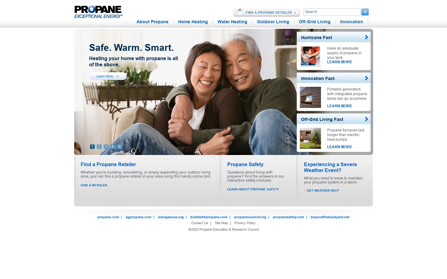 UsePropane.com 首页截图