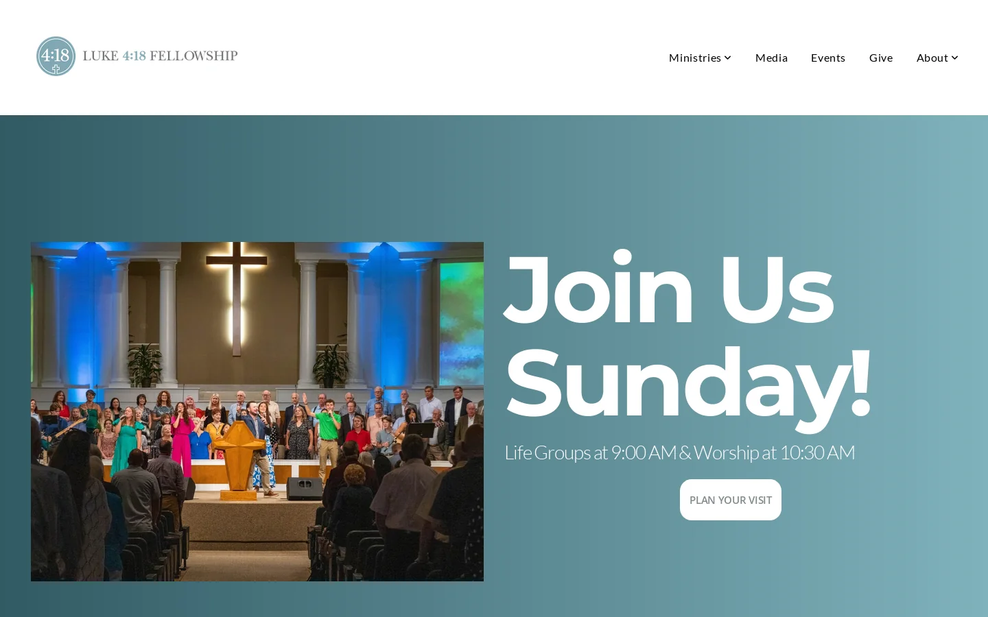 Luke 4:18 Fellowship 首页截图