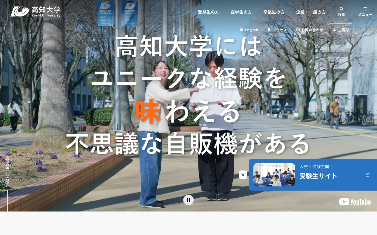 トップページ - 高知大学 首页截图