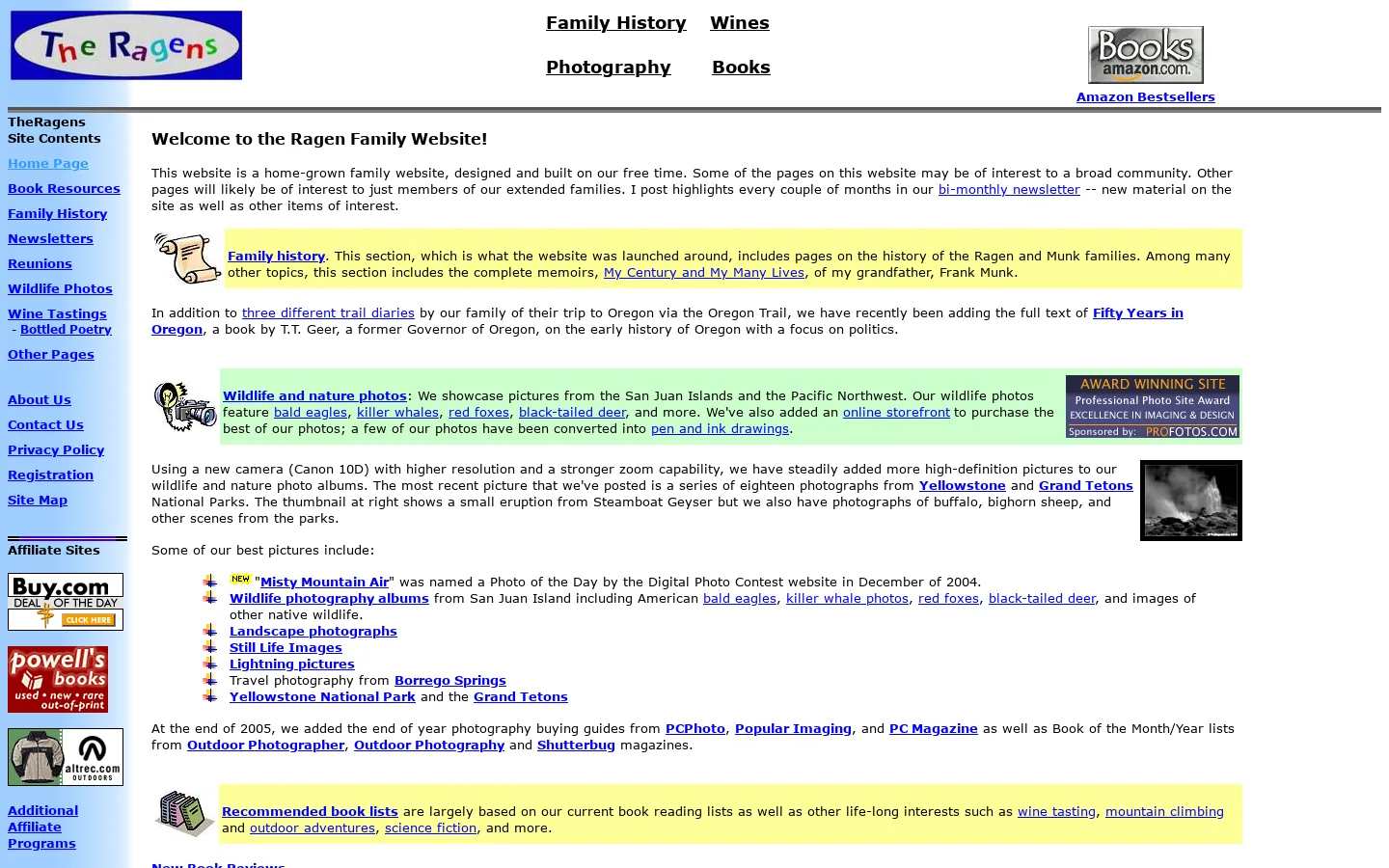TheRagens Home Page 首页截图