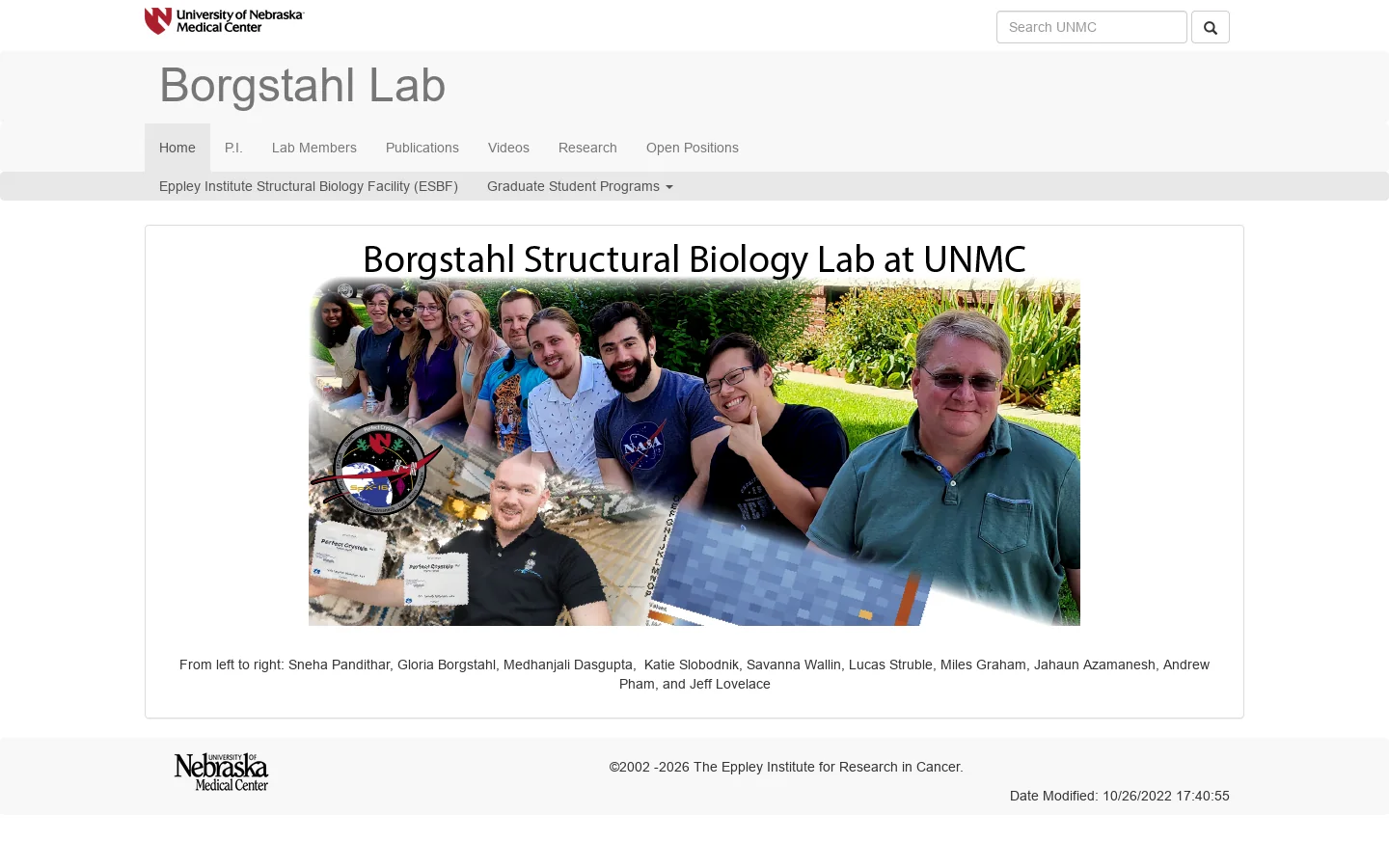 Borgstahl Lab 首页截图