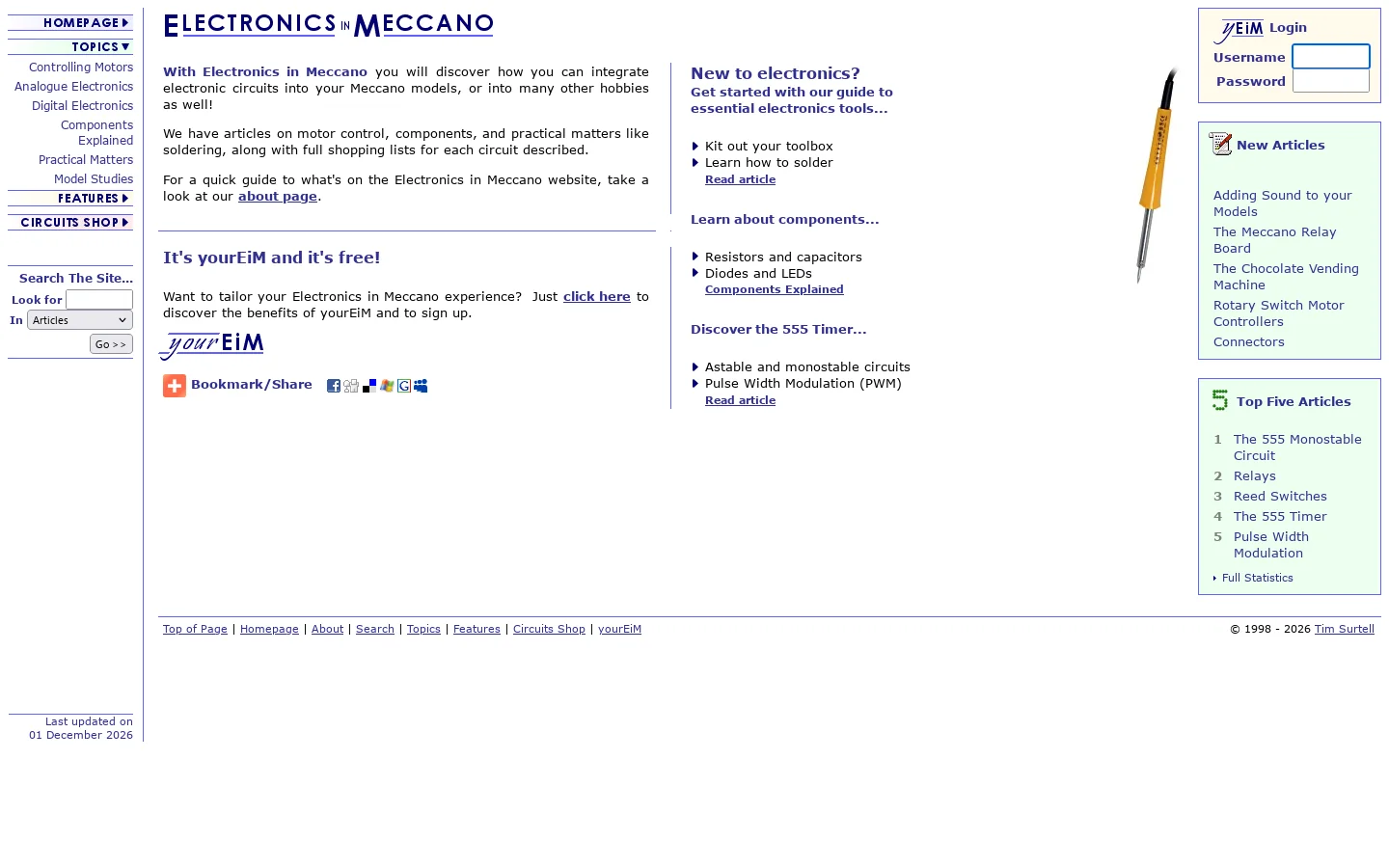Electronics in Meccano 首页截图