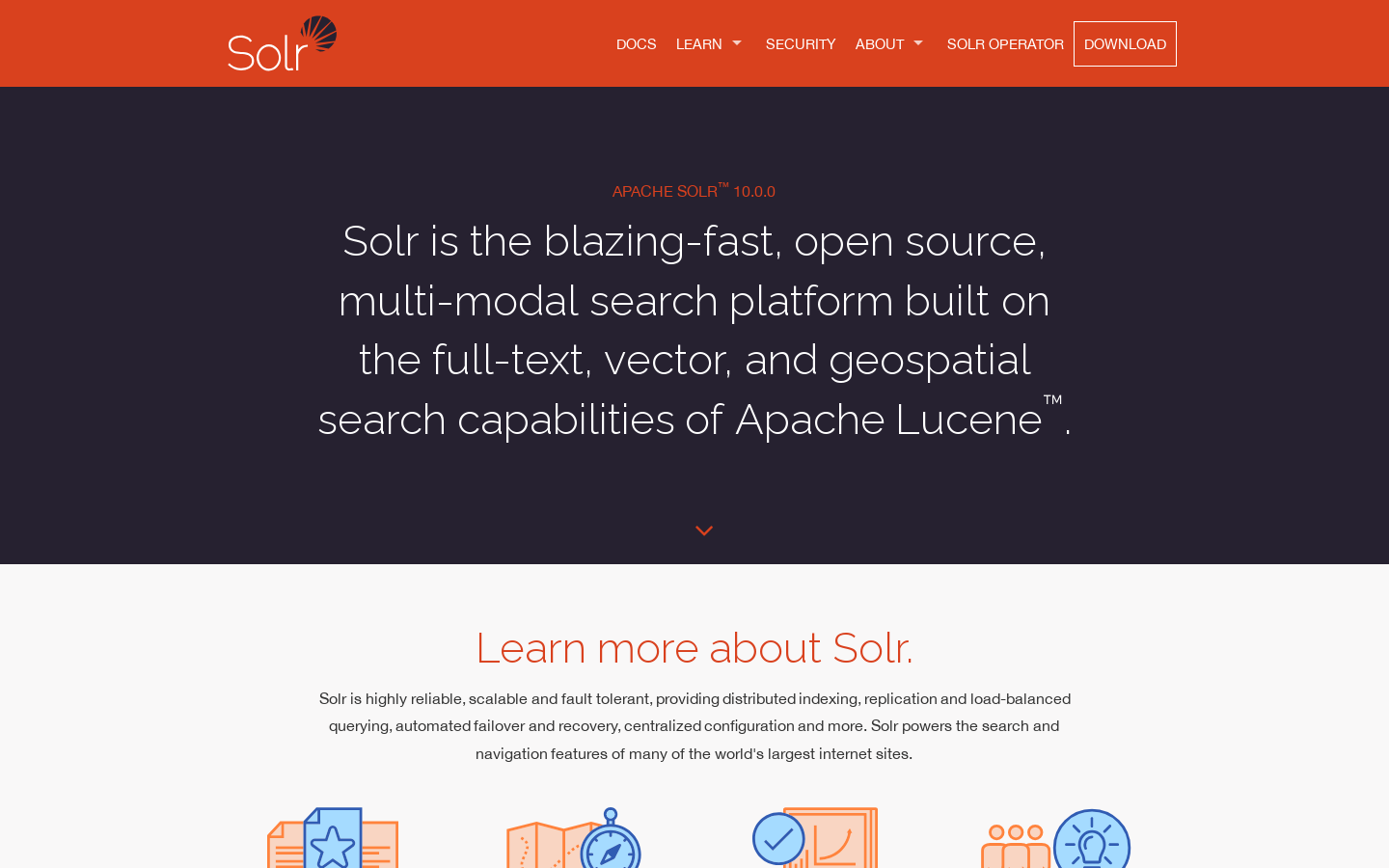 Welcome to Apache Solr - Apache Solr 首页截图