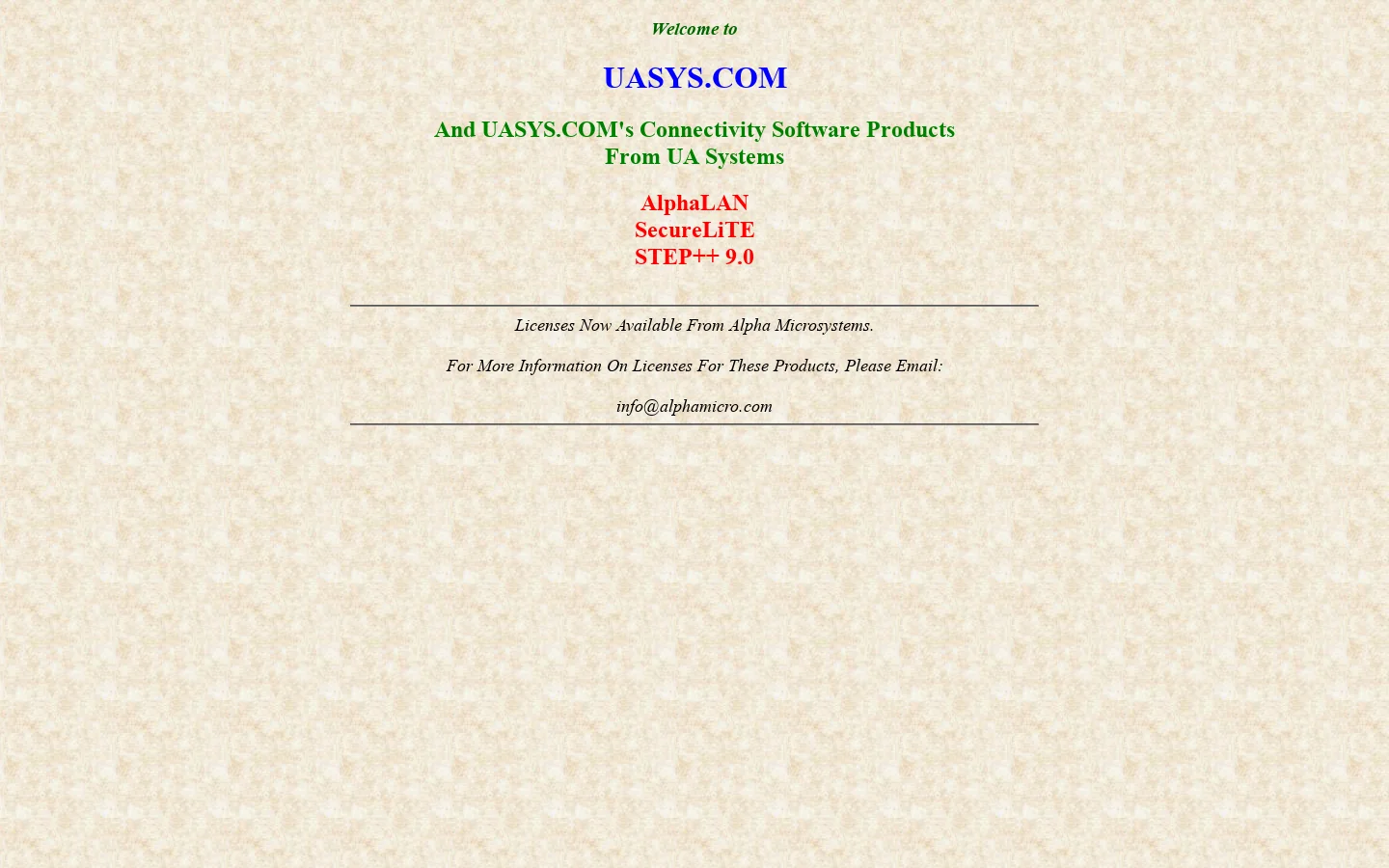 UASYS.COM Home Page 首页截图