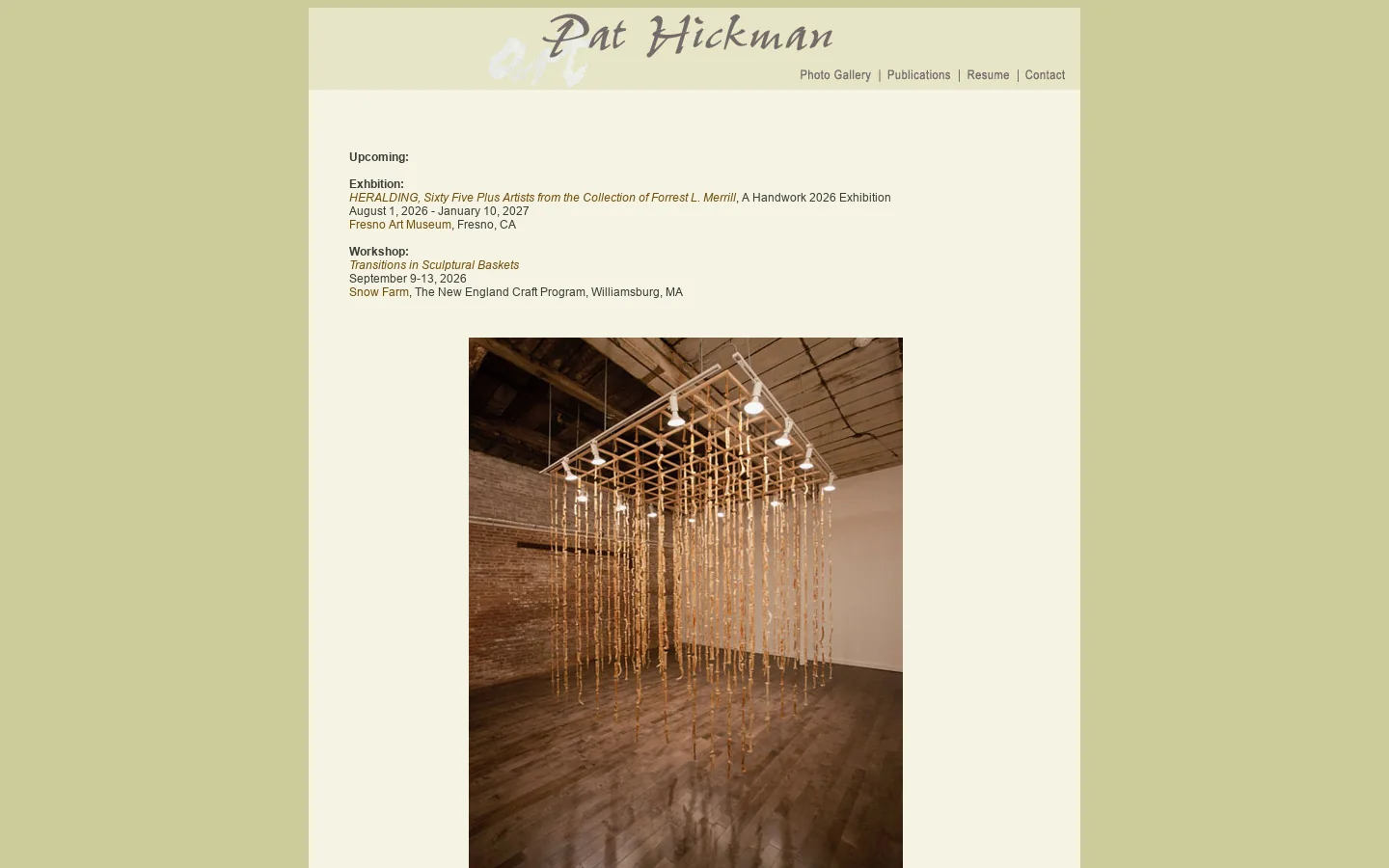 Pat Hickman 首页截图