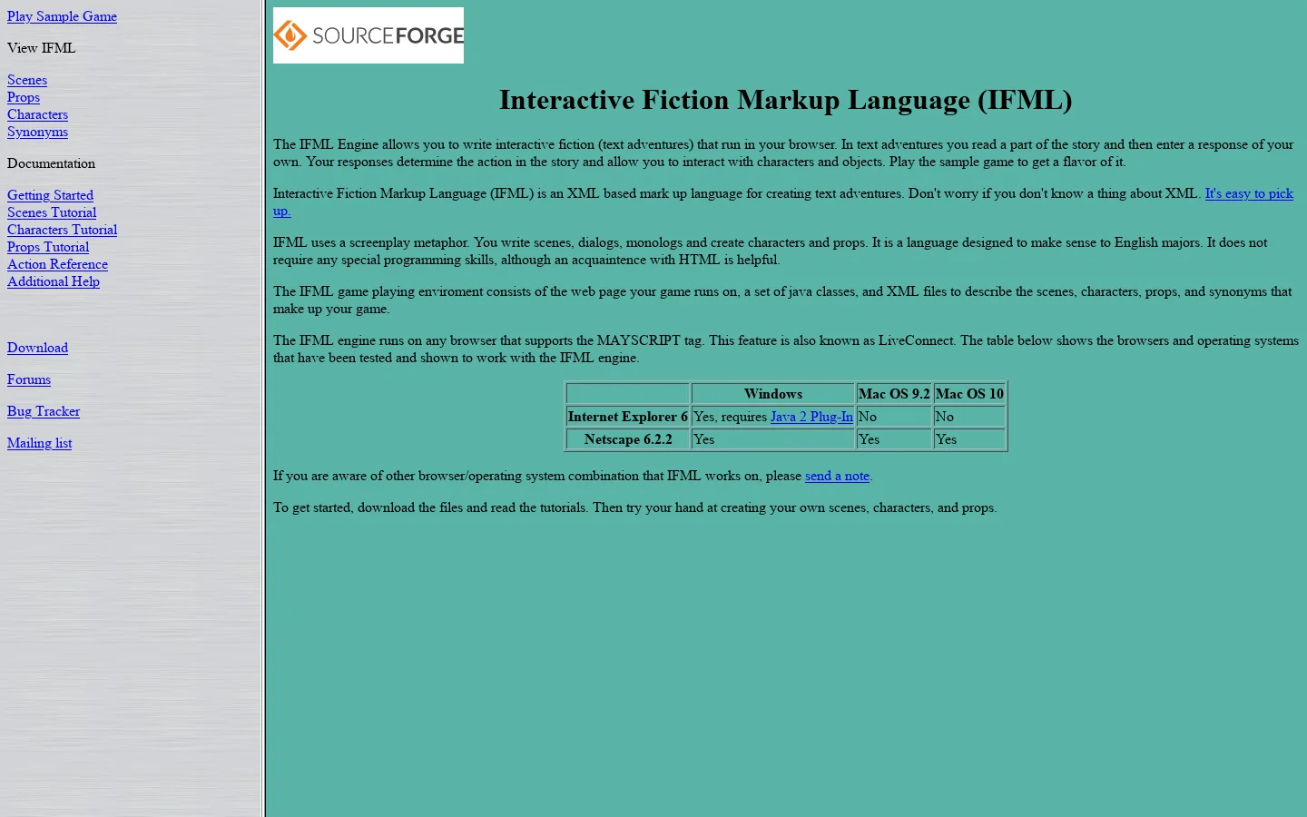 Interactive Fiction Authoring with IFML 首页截图