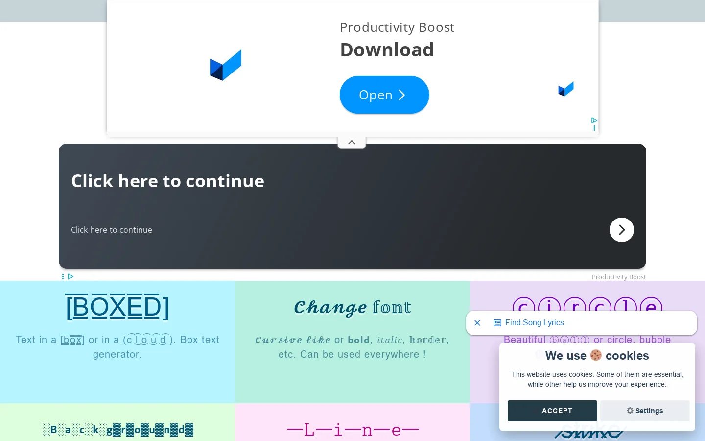 Fancy Text Generator ✌(^ᴗ^)【 𝗖𝗼𝗽𝘆 & 𝑃𝑎𝑠𝑡𝑒 】 ︵‿❤️ Fancy Text 首页截图