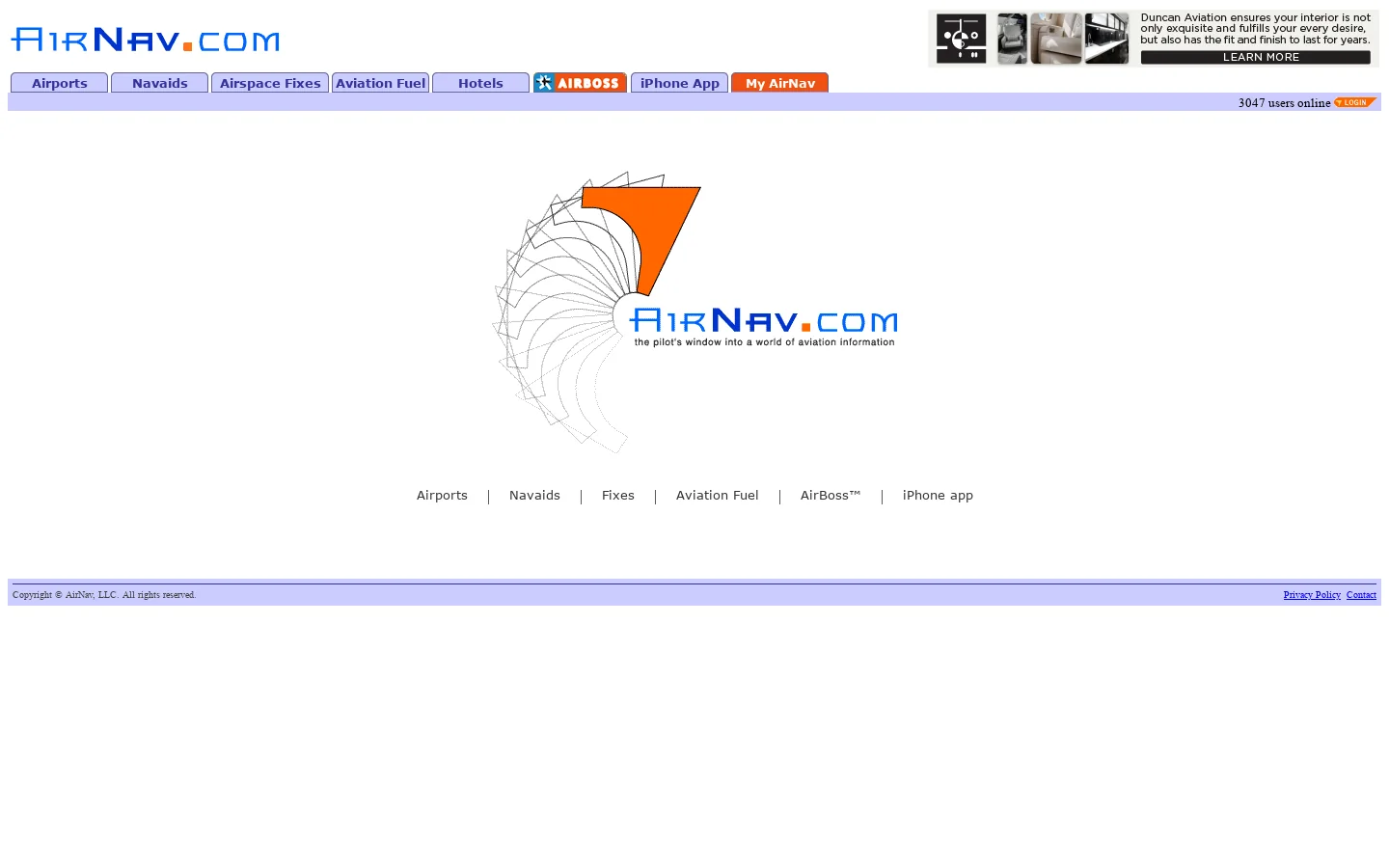 AirNav 首页截图