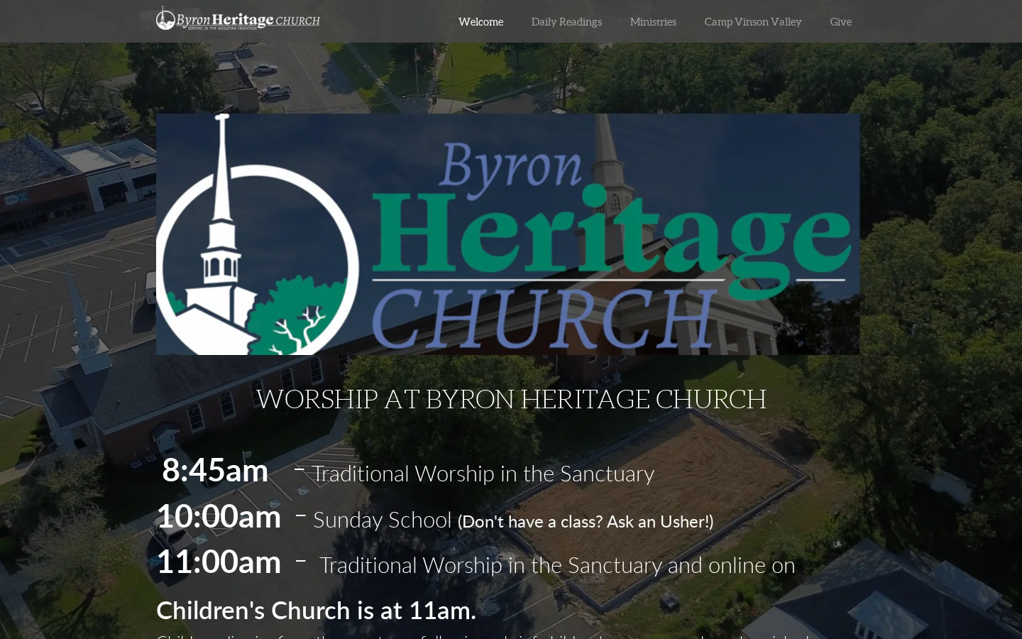 Byron United Methodist Church | Welcome 首页截图