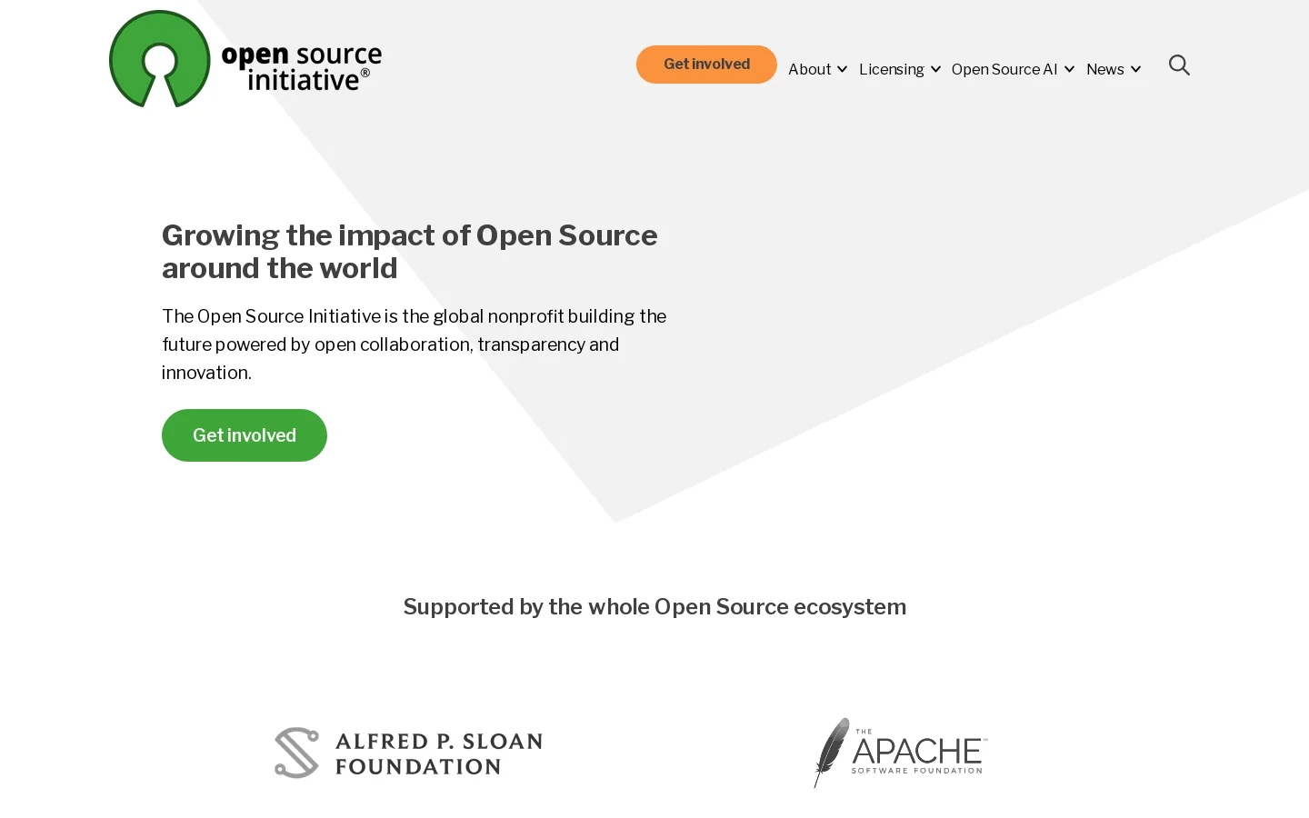 opensource.org 首页截图