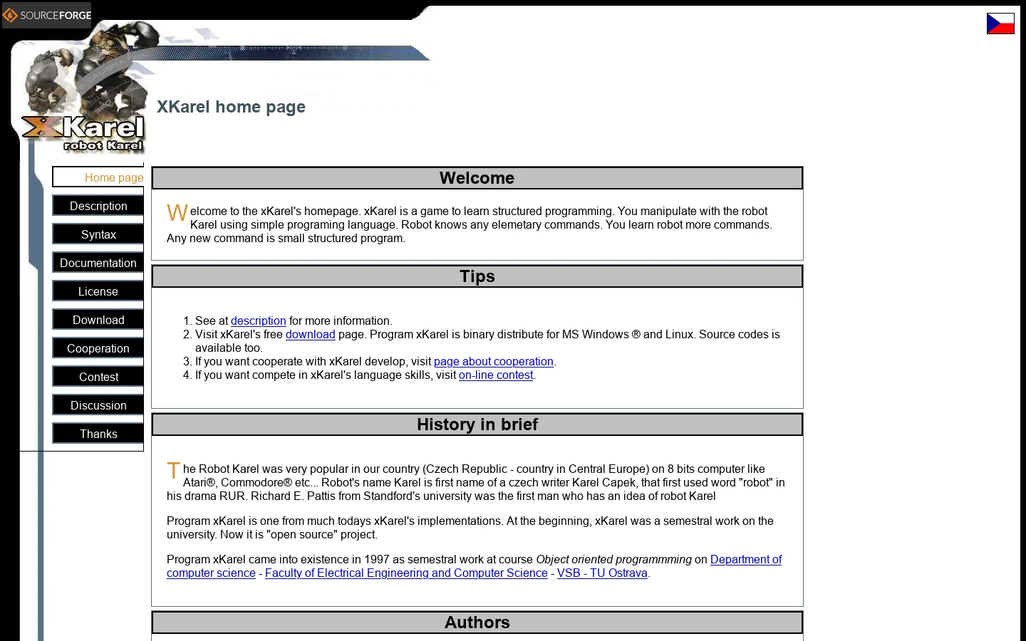 XKarel home page 首页截图