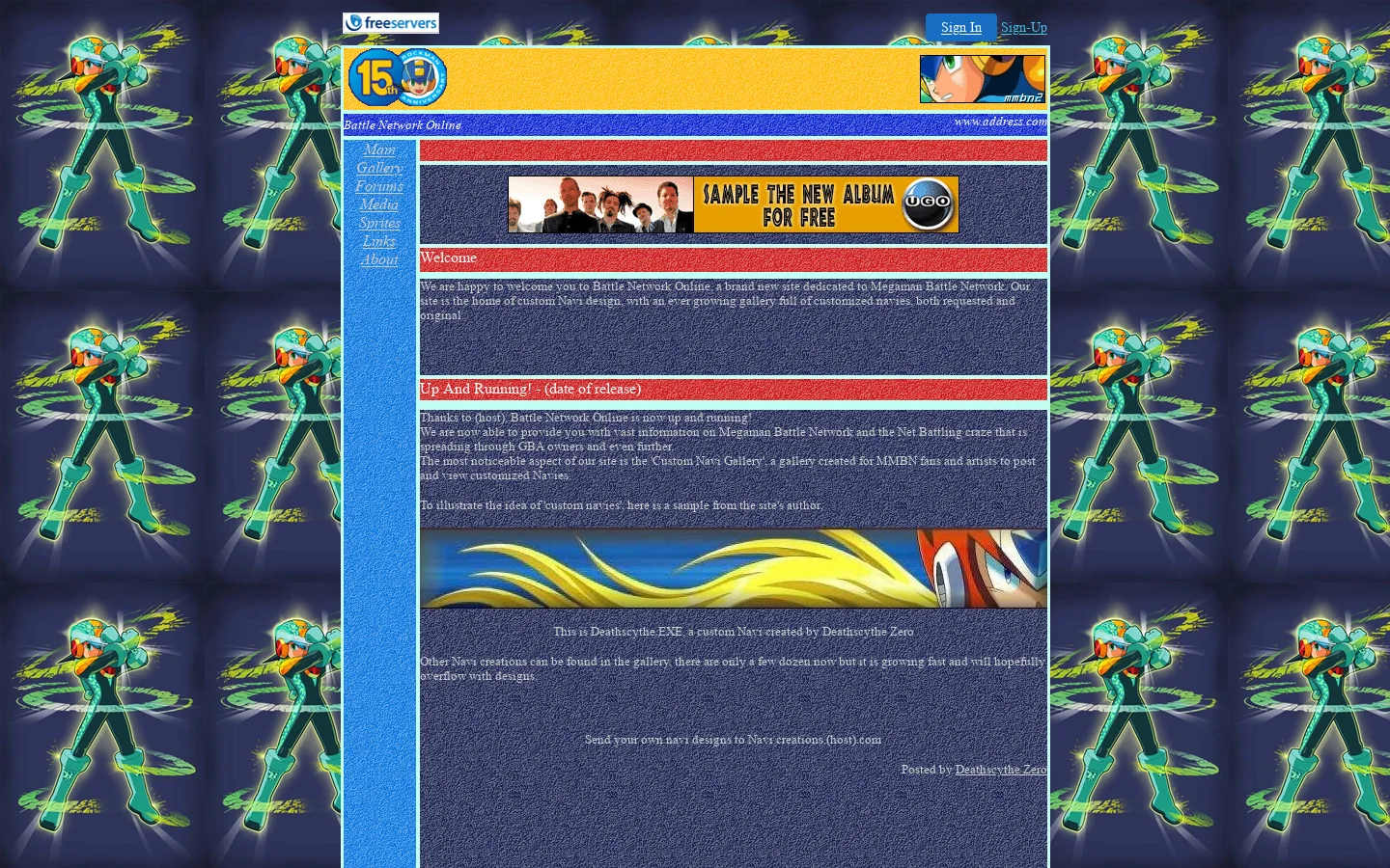 Battle Network Online 首页截图