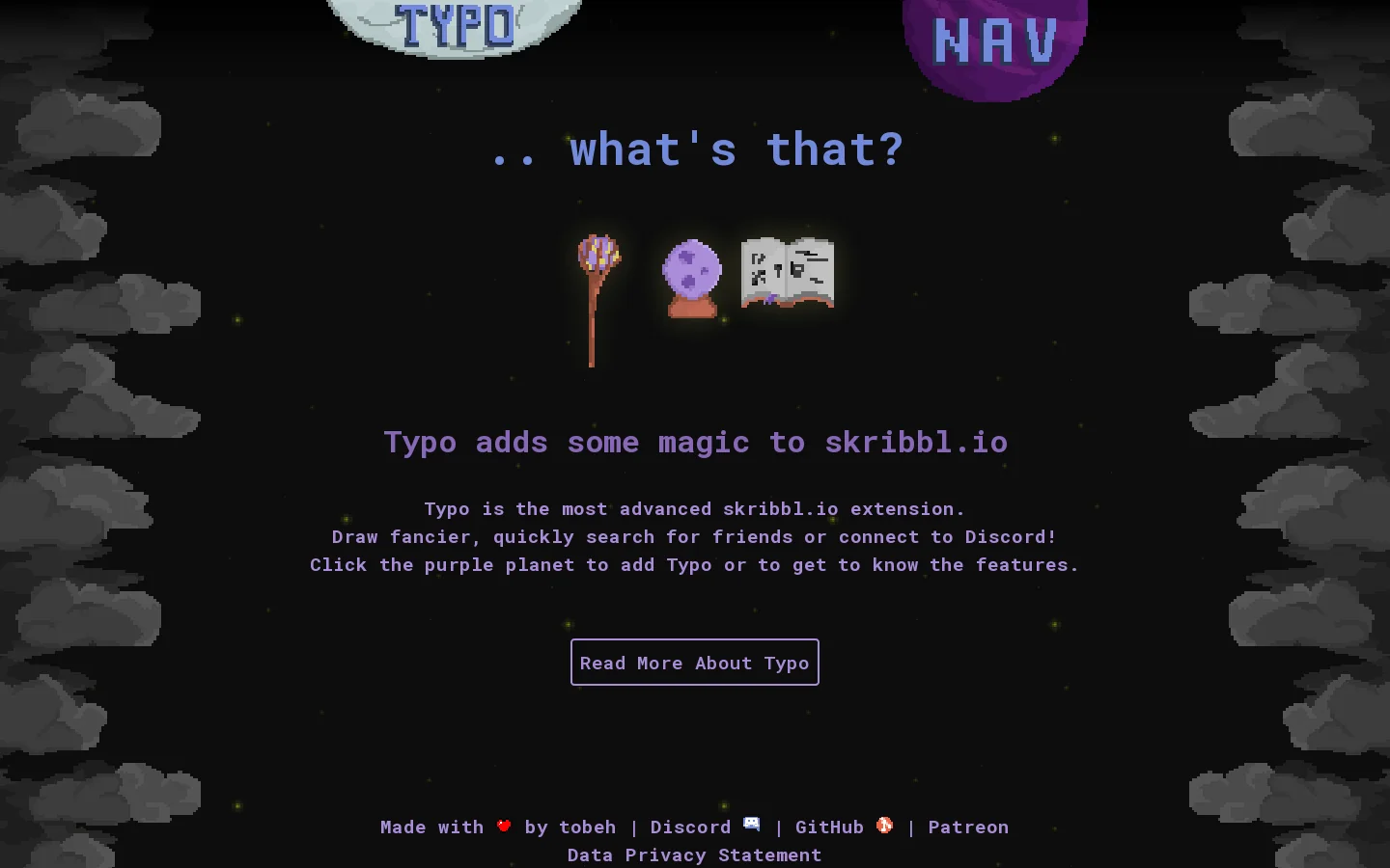 Typo.rip ⚰️ 首页截图