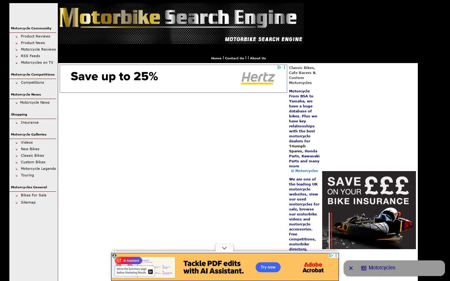 Classic Bikes, Cafe Racers & Custom Motorcycles | MSE 首页截图