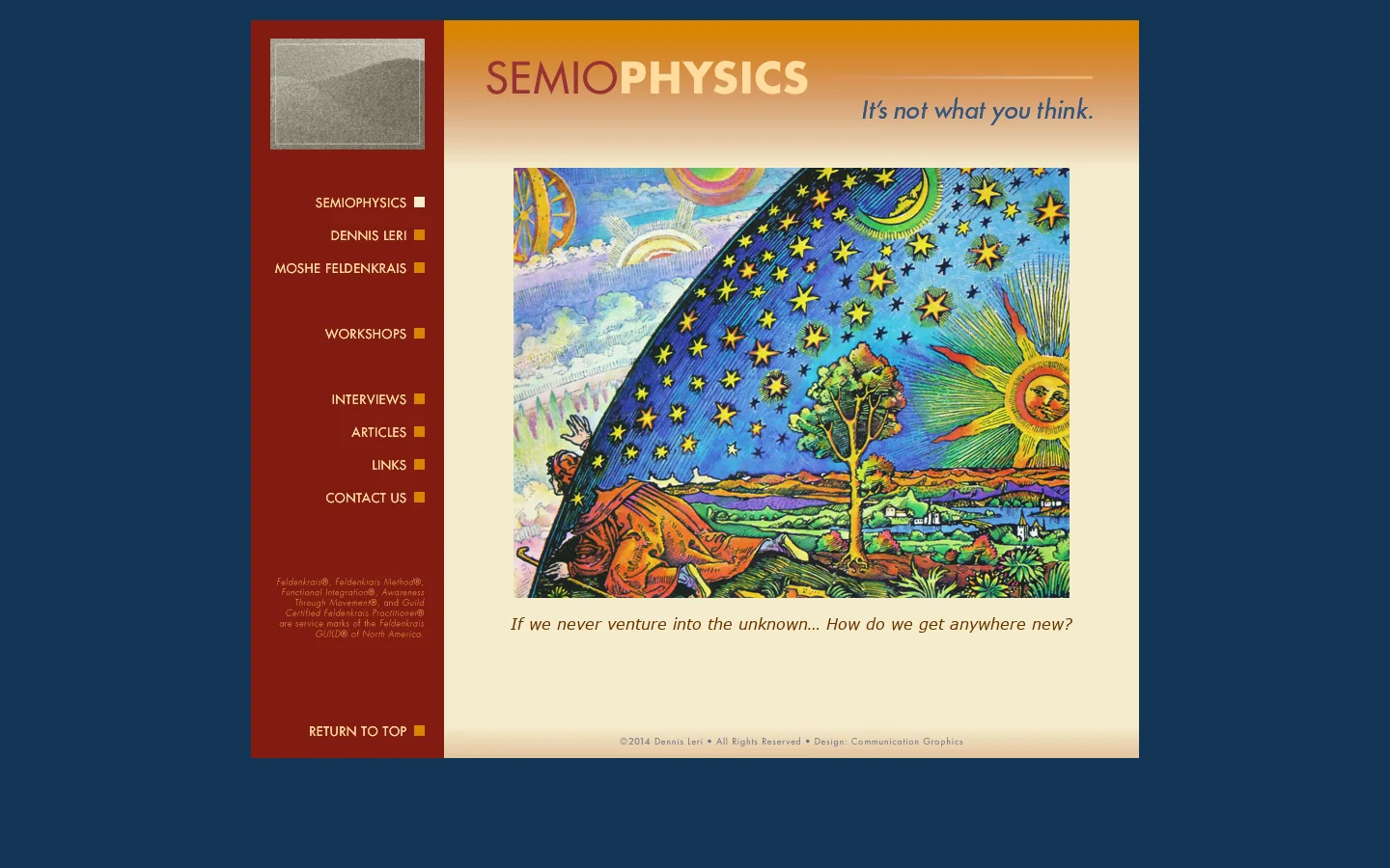 SEMIOPHYSICS 首页截图