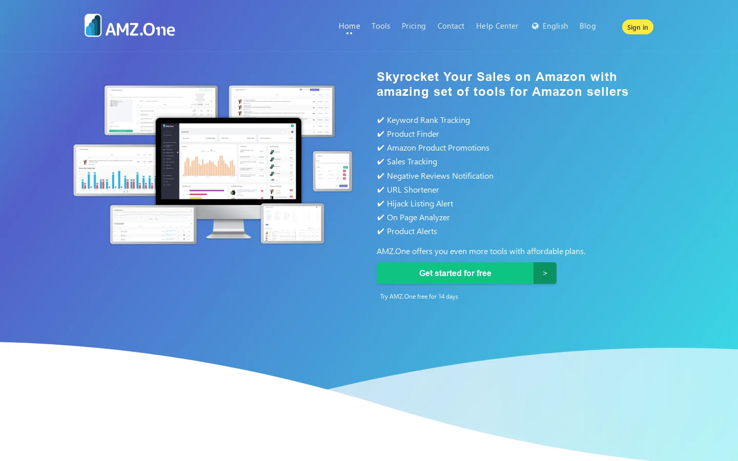 AMZ.One 首页截图