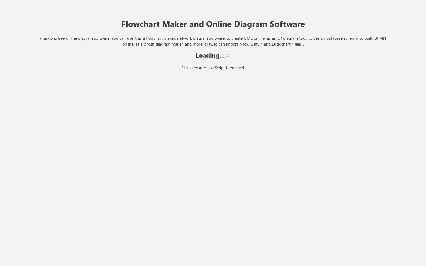 Flowchart Maker & Online Diagram Software 首页截图