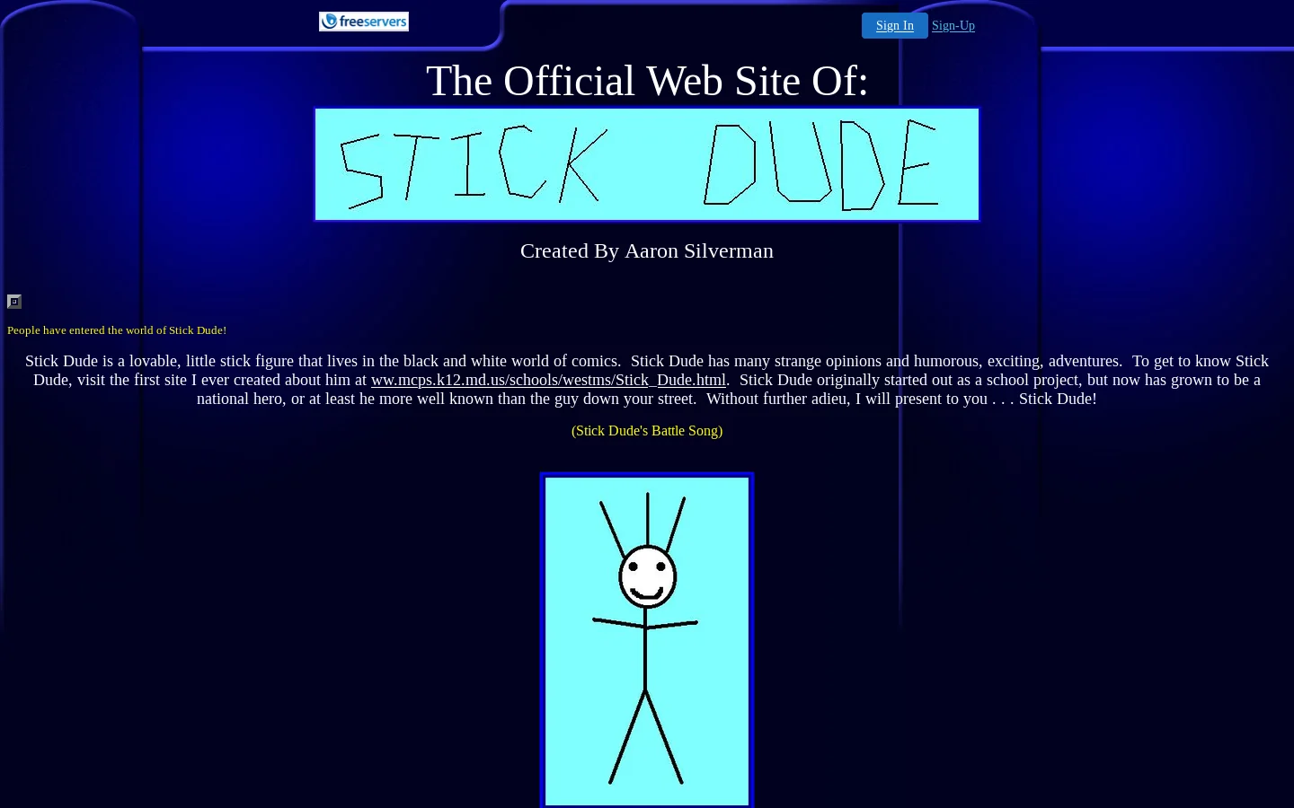 Stick Dude Master Page 首页截图