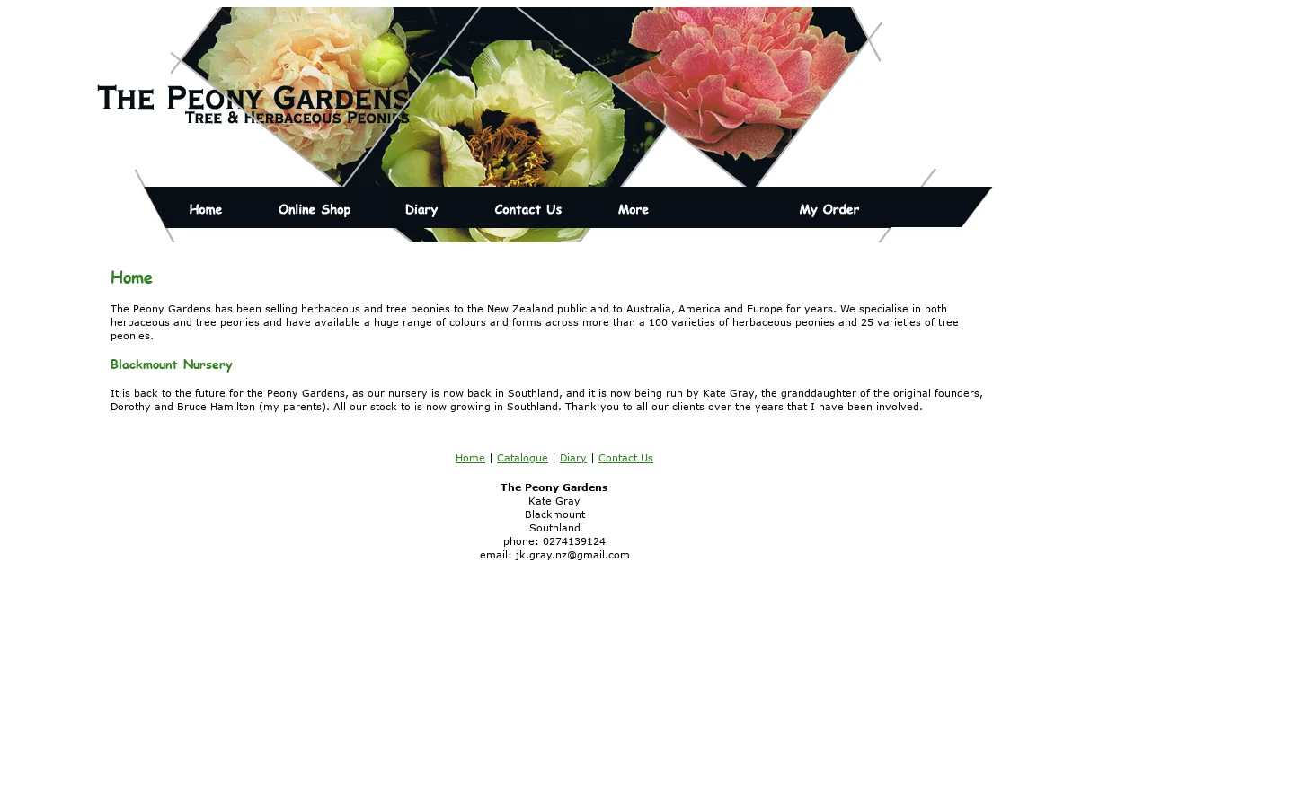 the peony gardens home 首页截图