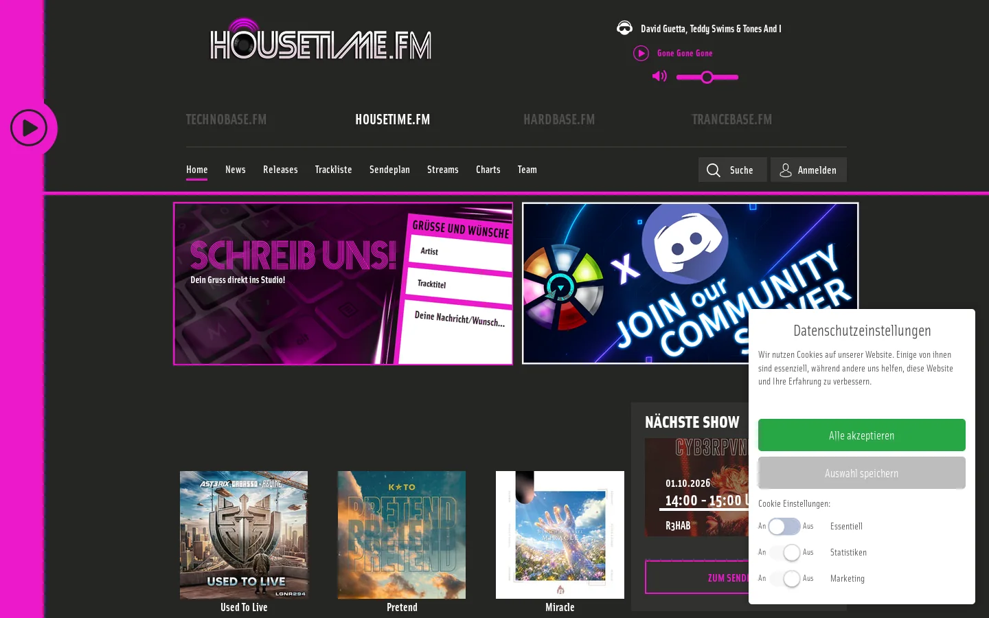 HouseTime.FM 首页截图