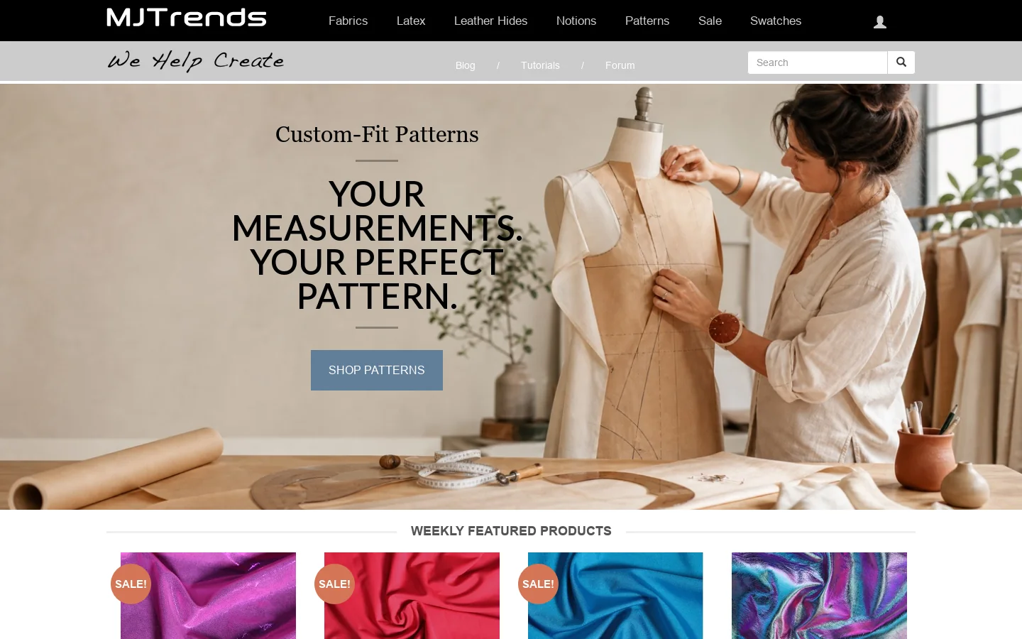 MJTrends 首页截图