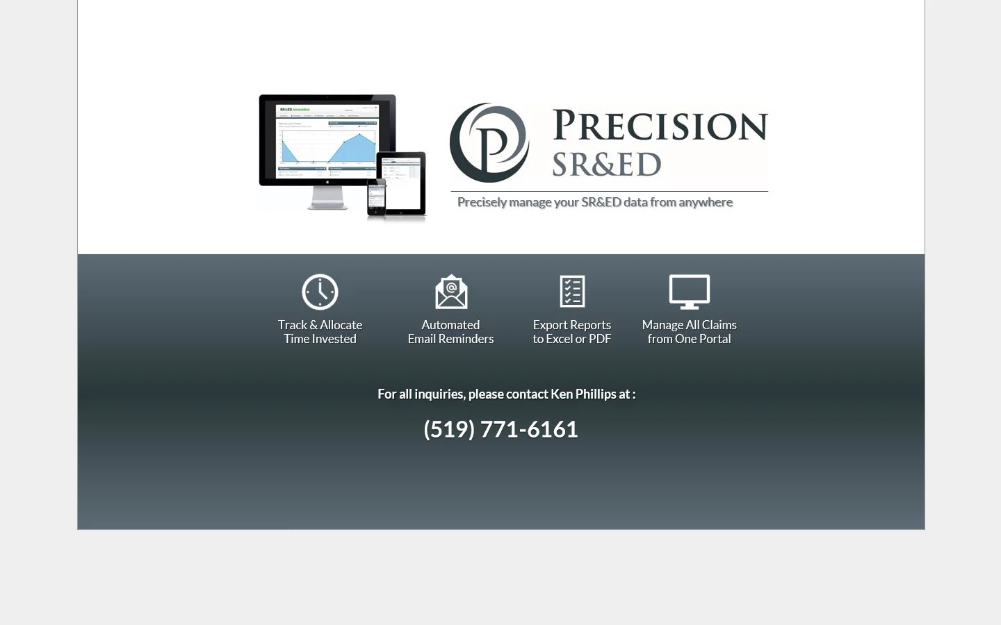 Precision SR&lED 首页截图