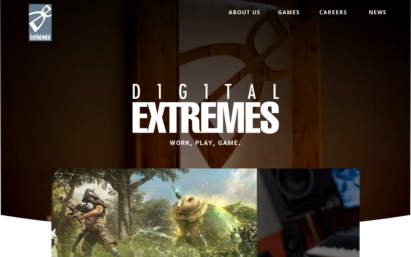 Digital Extremes 首页截图