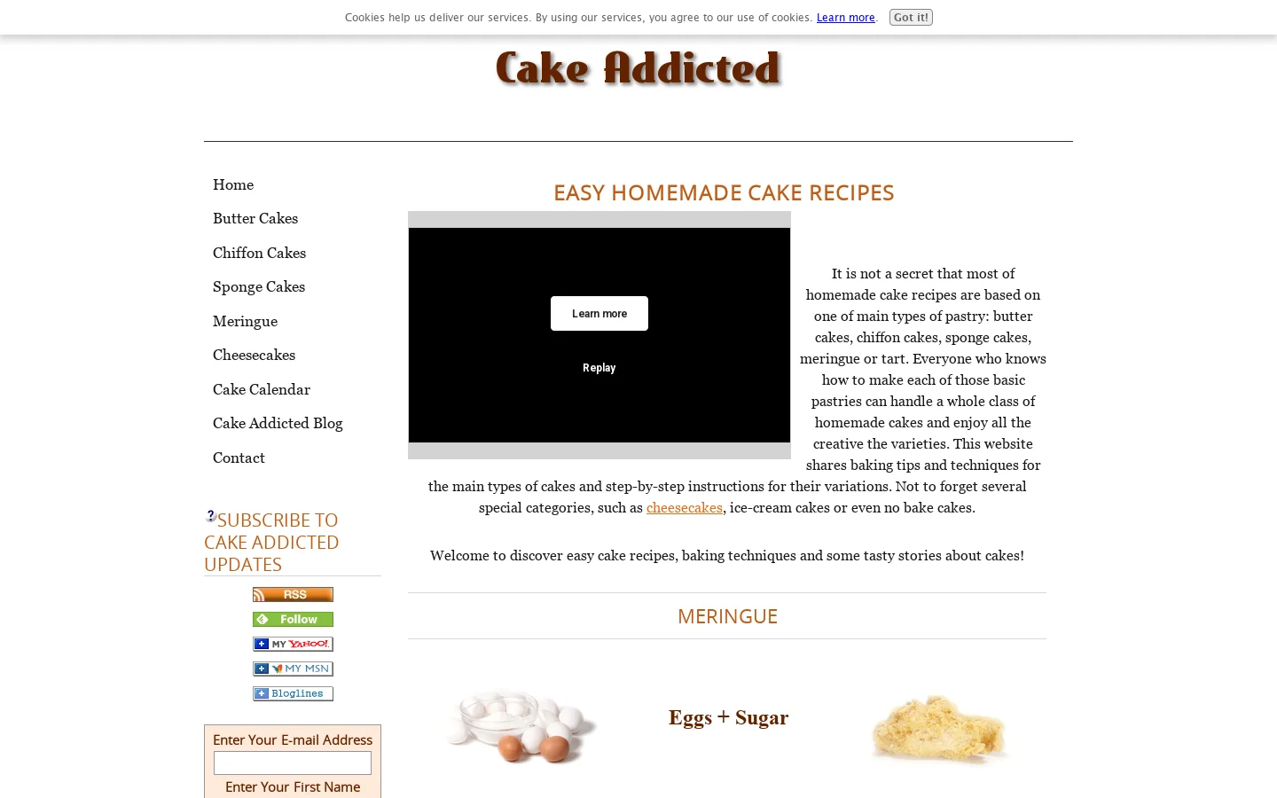 Cake Recipes From Cake Addicted 首页截图