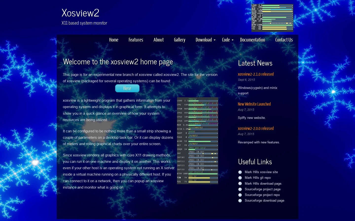 xosview2 首页截图